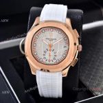 Best Clone Patek Philippe Aquanaut VK Quartz Watches Rose Gold Case